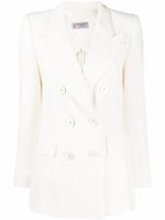 Alberto Biani blazer cintré à boutonnière croisée - Blanc