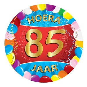 25x Gekleurde bierviltjes 85 jaar feestartikelen Verjaardag leeftijden onderzetters. Ook leuk als ca