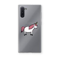 Eenhoorn: Samsung Galaxy Note 10 Transparant Hoesje Eenhoorn: Samsung Galaxy Note 10 Transparant Hoesje