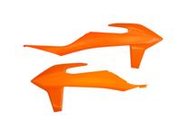 UFO PLAST Radiator covers ufo ktm orange
