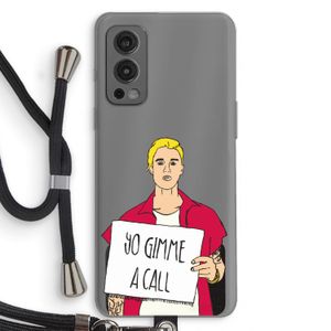 Gimme a call: OnePlus Nord 2 5G Transparant Hoesje met koord