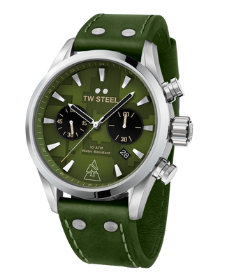 Horlogeband TW Steel VS98 Leder Groen