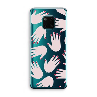 Hands pink: Huawei Mate 20 Pro Transparant Hoesje