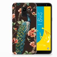Samsung Galaxy J6 2018 | TPU Hoesje | Pauw met Bloemen