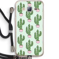 Cactus Lover: Samsung Galaxy J3 (2016) Transparant Hoesje met koord