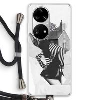 House: Huawei P50 Pro Transparant Hoesje met koord