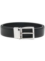 Canali ceinture en cuir grainé - Noir - thumbnail