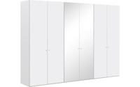 Goossens Kledingkast Easy Storage Ddk, Kledingkast 304 cm breed, 220 cm hoog, 4x draaideur en 2x spiegel draaideur midden