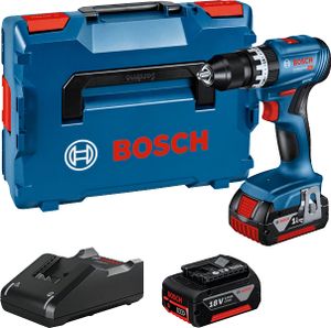 Bosch Blauw GSB 18V-45 Accu Schroef- en klopboormachine | 2 x 3,0 Ah accu + snellader | In L-Boxx 06019K3305
