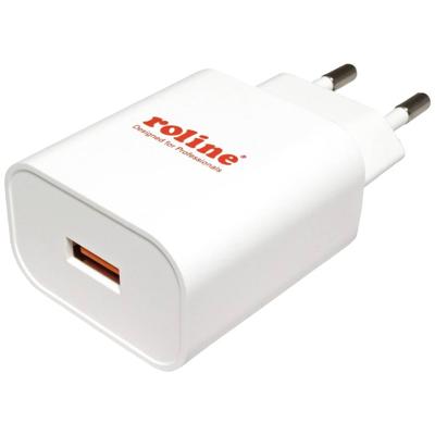 ROLINE USB oplader met eurostekker, 1 poort, QC3.0, 18W
