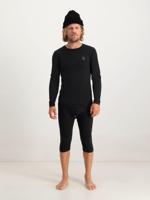 Poederbaas Thermoset Heren Lightweight - Thermoshirt + Thermolegging - Zwart-M