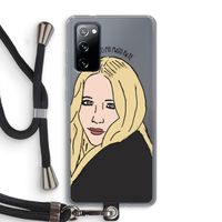 Mary Kate: Samsung Galaxy S20 FE / S20 FE 5G Transparant Hoesje met koord