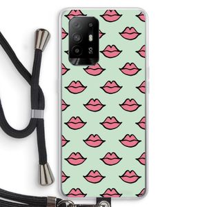 Lipjes: Oppo A94 5G Transparant Hoesje met koord