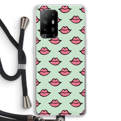 Lipjes: Oppo A94 5G Transparant Hoesje met koord