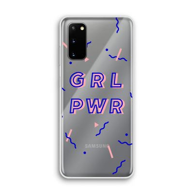 GRL PWR: Samsung Galaxy S20 Transparant Hoesje