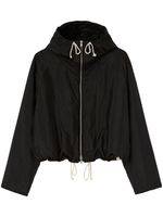 Jil Sander zip-up hooded jacket - Noir - thumbnail