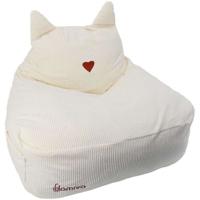 Pouf - DOMIVA - Honey Moon - Velluto a coste - Morbido e soffice - Orecchie di gatto