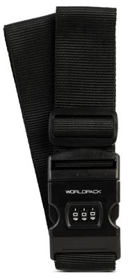 Worldpack Kofferriem met Cijferslot Zwart