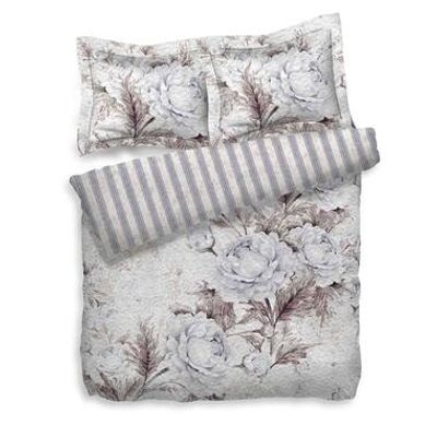 Heckett & Lane dekbedovertrek Figaro - naturel - 240x200 cm