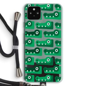 Crocs: Pixel 5a 5G Transparant Hoesje met koord
