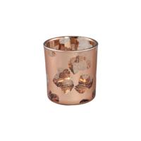 PTMD windlicht kamala s bruin/bronskleurig 8 cm | 12 stuks