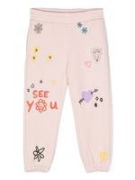 Stella McCartney Kids pantalon de jogging à logo imprimé - Rose