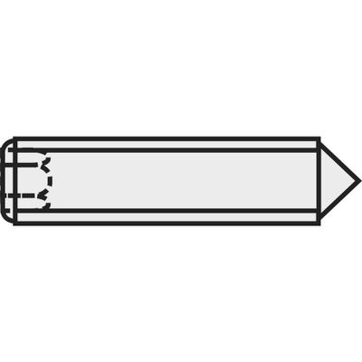 TOOLCRAFT 839846 Stifttap M2.5 5 mm Staal 20 stuk(s)