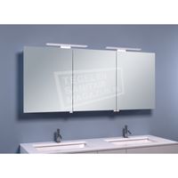 Schulz Large Luxe Spiegelkast met LED Verlichting (140x60x14 cm) - thumbnail