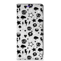 Mobiel BookCase Samsung Galaxy A22 4G | M22 Silver Punk - thumbnail