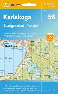 Topografische kaart - Wandelkaart 56 Sverigeserien Karlskoga | Norstedts