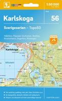 Topografische kaart - Wandelkaart 56 Sverigeserien Karlskoga | Norstedts