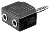 Enzo Audio adapt 3,5 jack st -> 2 cont 3,5 7507900 Enzo Audio adapt 3,5 jack st -> 2 cont 3,5 7507900