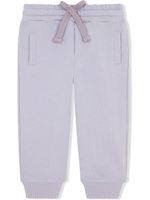 Dolce & Gabbana Kids pantalon de jogging à lien de resserrage - Violet