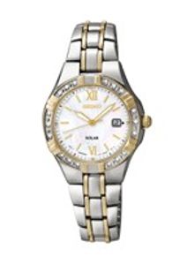 Horlogeband Seiko V137-0AD0 / SUT068P9 / MORG112C9 Staal Bi-Color