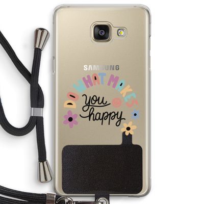 Happy days: Samsung Galaxy A5 (2016) Transparant Hoesje met koord