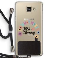 Happy days: Samsung Galaxy A5 (2016) Transparant Hoesje met koord