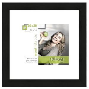 Nielsen Design nielsen fotolijst 8988051 apollon zwart 20x20 / 14x14 cm