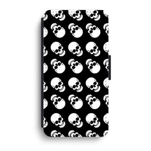 Musketon Skulls: iPhone XR Flip Hoesje