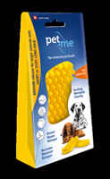 Pet+Me Dog Short Hair Brush Yellow