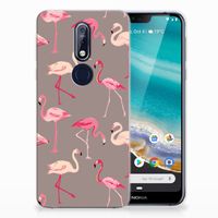 Nokia 7.1 TPU Hoesje Flamingo - thumbnail