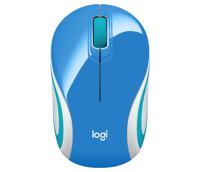 Logitech M187 Ultra Draagbare Draadloze Muis - Blauw / Wit