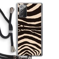 Arizona Zebra: Samsung Galaxy Note 20 / Note 20 5G Transparant Hoesje met koord