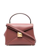 Valentino Garavani sac en cuir à détails de clous - Marron - thumbnail