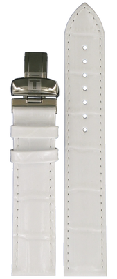 Horlogeband Tissot T600032782 Leder Wit 19mm