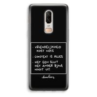 Mijn Motto's: OnePlus 6 Transparant Hoesje