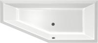 Xenz Society Compact inbouw hoekbad met ligzijde en hoek rechts 170x75cm glans wit acryl - thumbnail