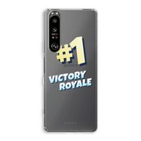 Victory Royale: Sony Xperia 1 III Transparant Hoesje