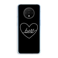 Best heart black: OnePlus 7T Transparant Hoesje