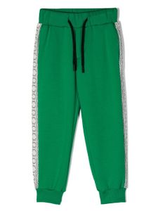 Roberto Cavalli Junior pantalon de jogging à bords contrastants - Vert