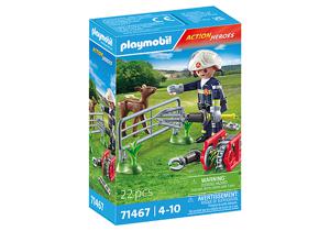 Playmobil Act!on Heros Brandweer-dierenreddingsdienst 71467